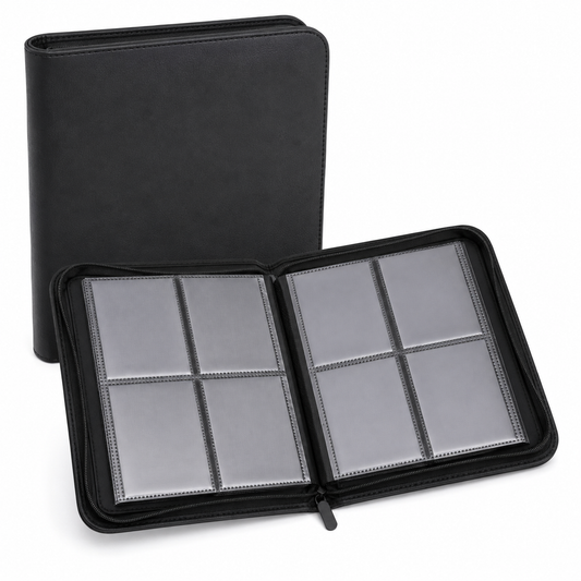 Four-Pocket Zipper Card Binder